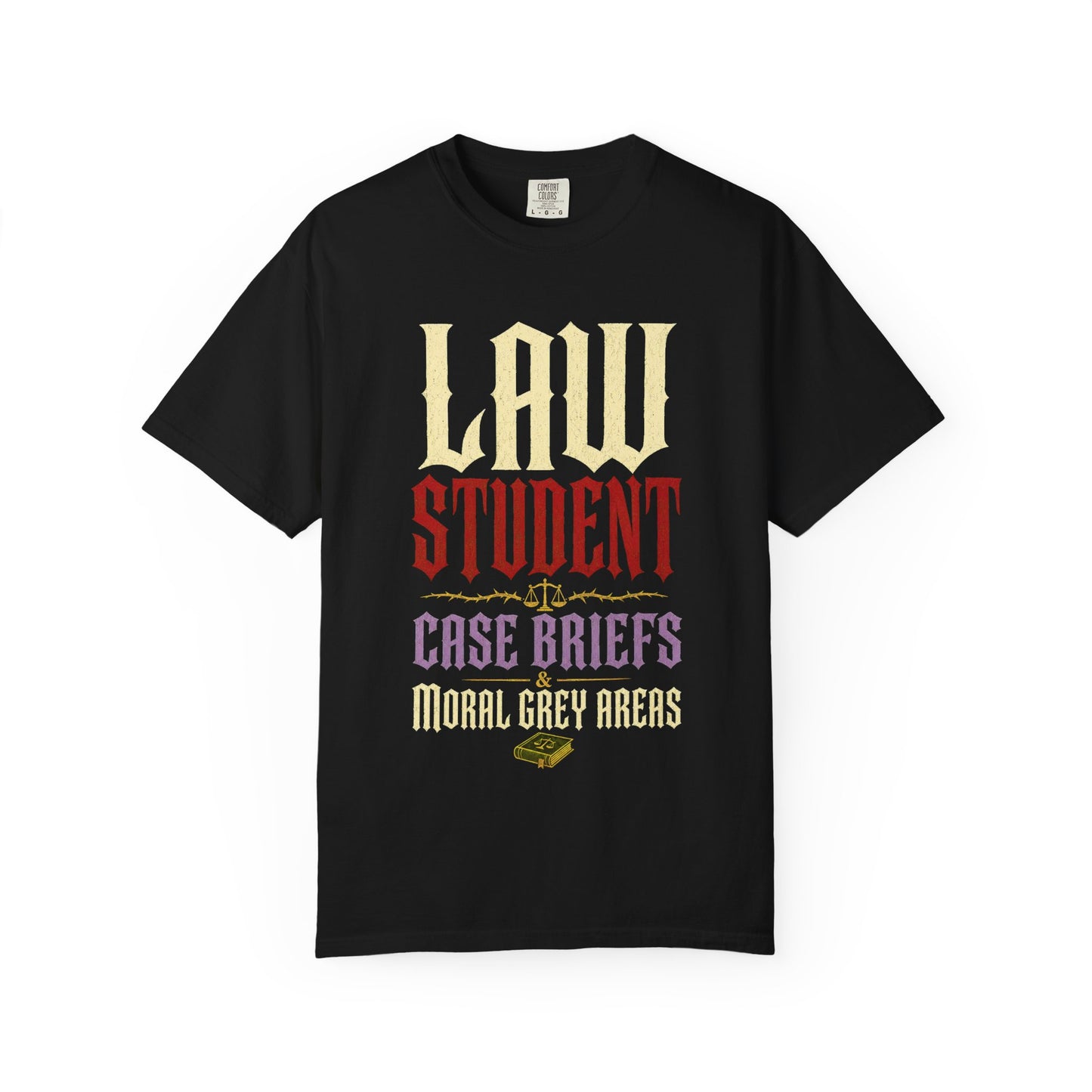 Law Student T‑Shirt — "Case Briefs" Vintage-Style Tee for Aspiring Attorneys