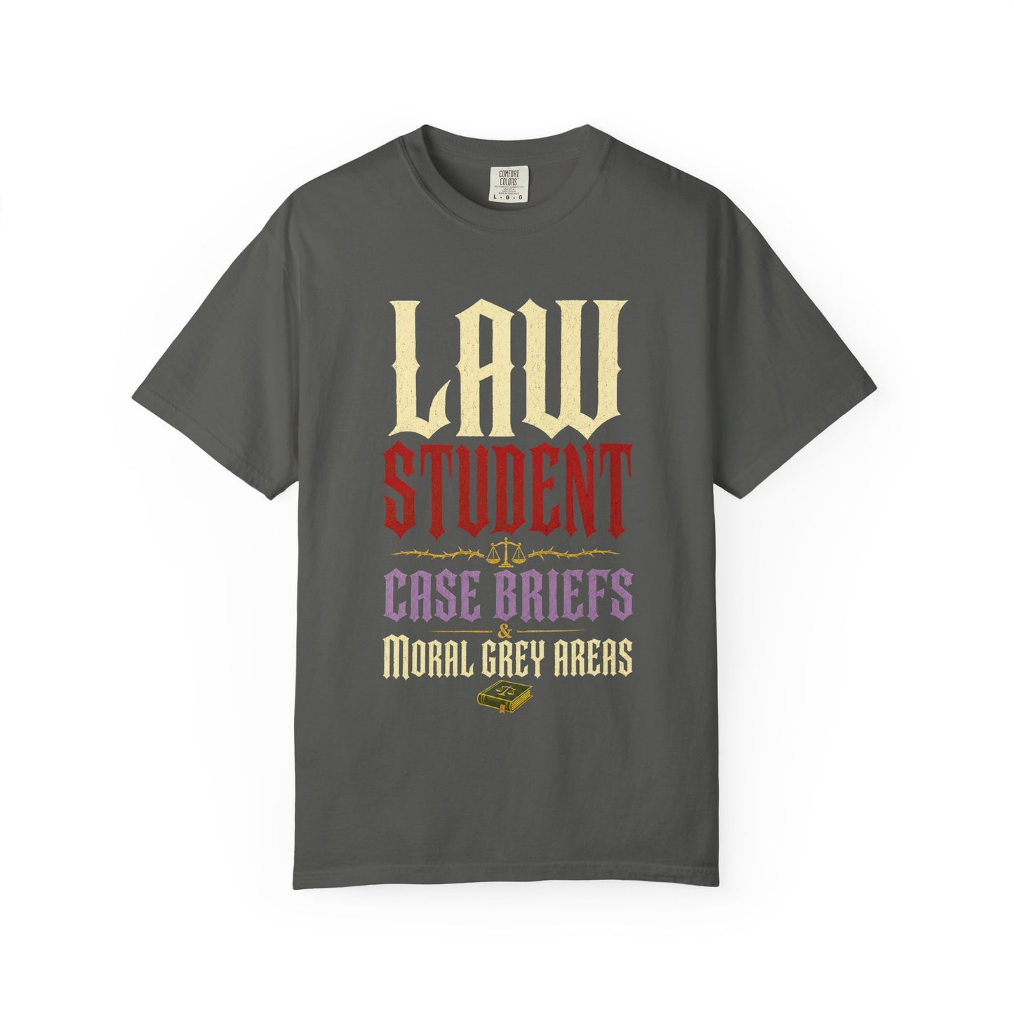Law Student T‑Shirt — "Case Briefs" Vintage-Style Tee for Aspiring Attorneys