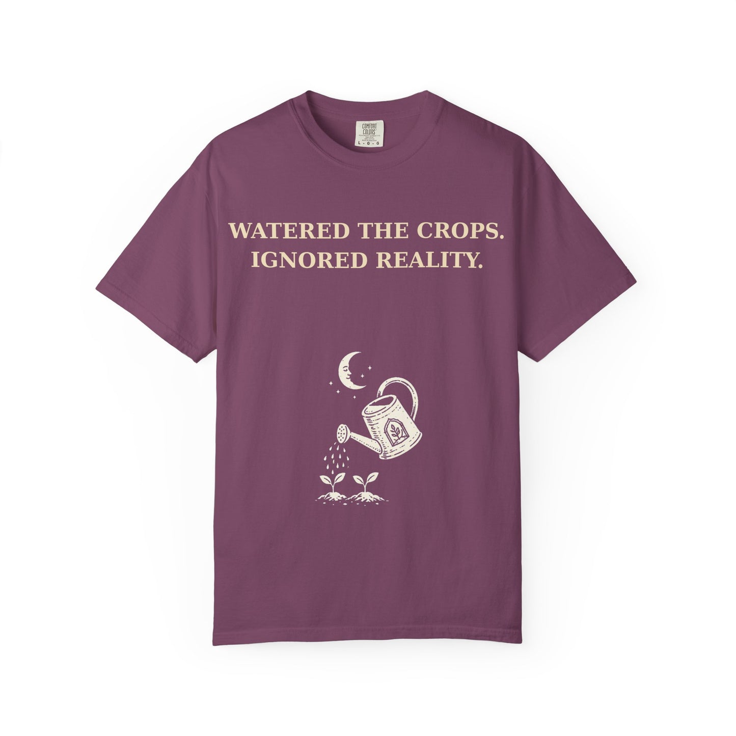 Gamer Tee -  "Weathered the Crops, Ignored Reality" Vintage Gamer Tee