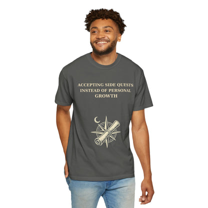 Motivational Floral T-Shirt — "All I Ever Showed Instead of Personal Growth" Graphic Tee