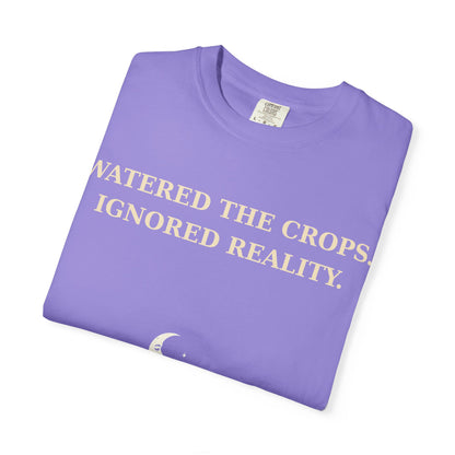Gamer Tee -  "Weathered the Crops, Ignored Reality" Vintage Gamer Tee