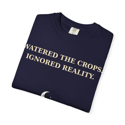 Gamer Tee -  "Weathered the Crops, Ignored Reality" Vintage Gamer Tee