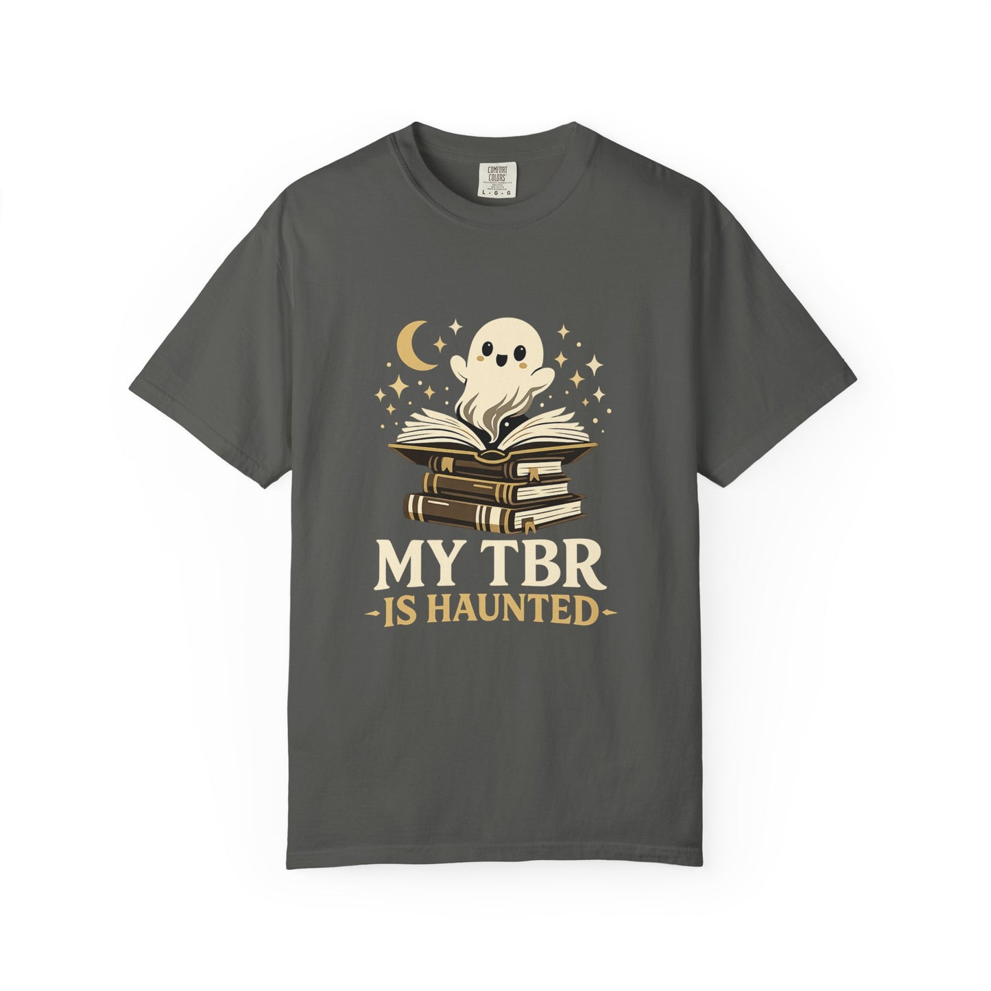 My TBR is Haunted Cute Ghost Stack Tee