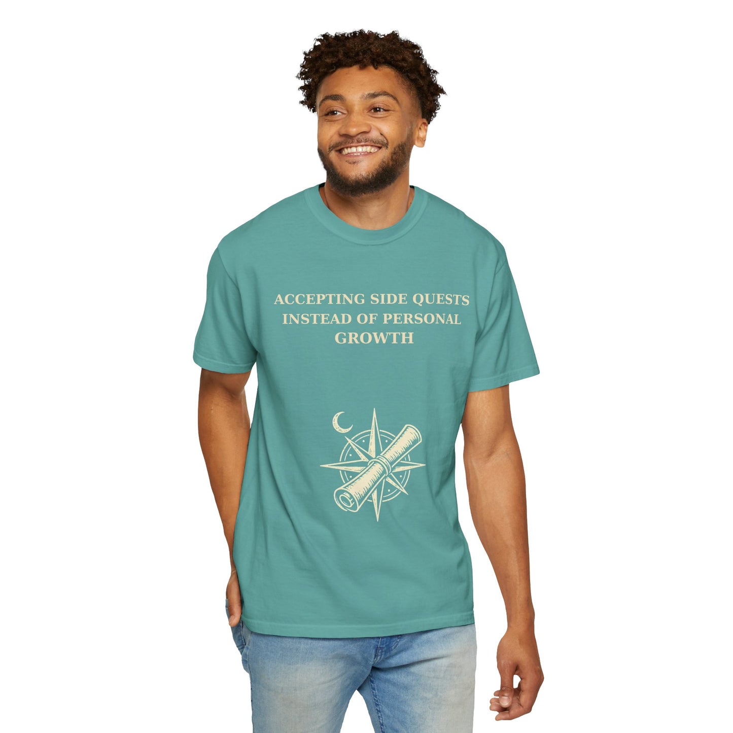 Motivational Floral T-Shirt — "All I Ever Showed Instead of Personal Growth" Graphic Tee