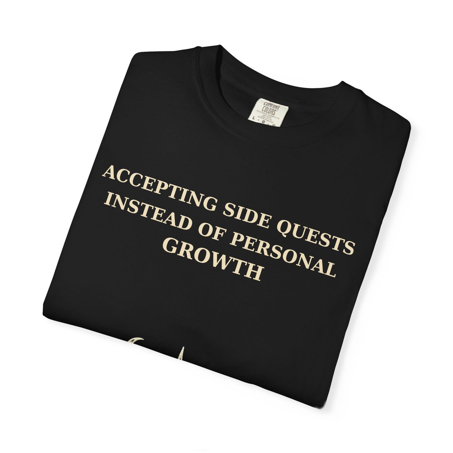 Motivational Floral T-Shirt — "All I Ever Showed Instead of Personal Growth" Graphic Tee