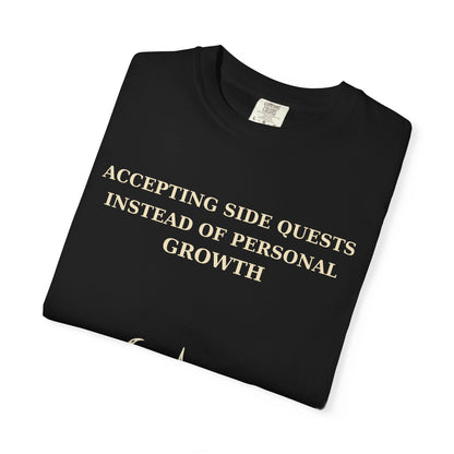Motivational Floral T-Shirt — "All I Ever Showed Instead of Personal Growth" Graphic Tee