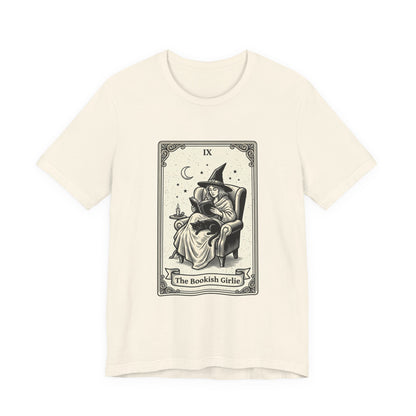 Bookish Witch Tarot Art Tee | Witchy Humor, Reading Witch T-Shirt
