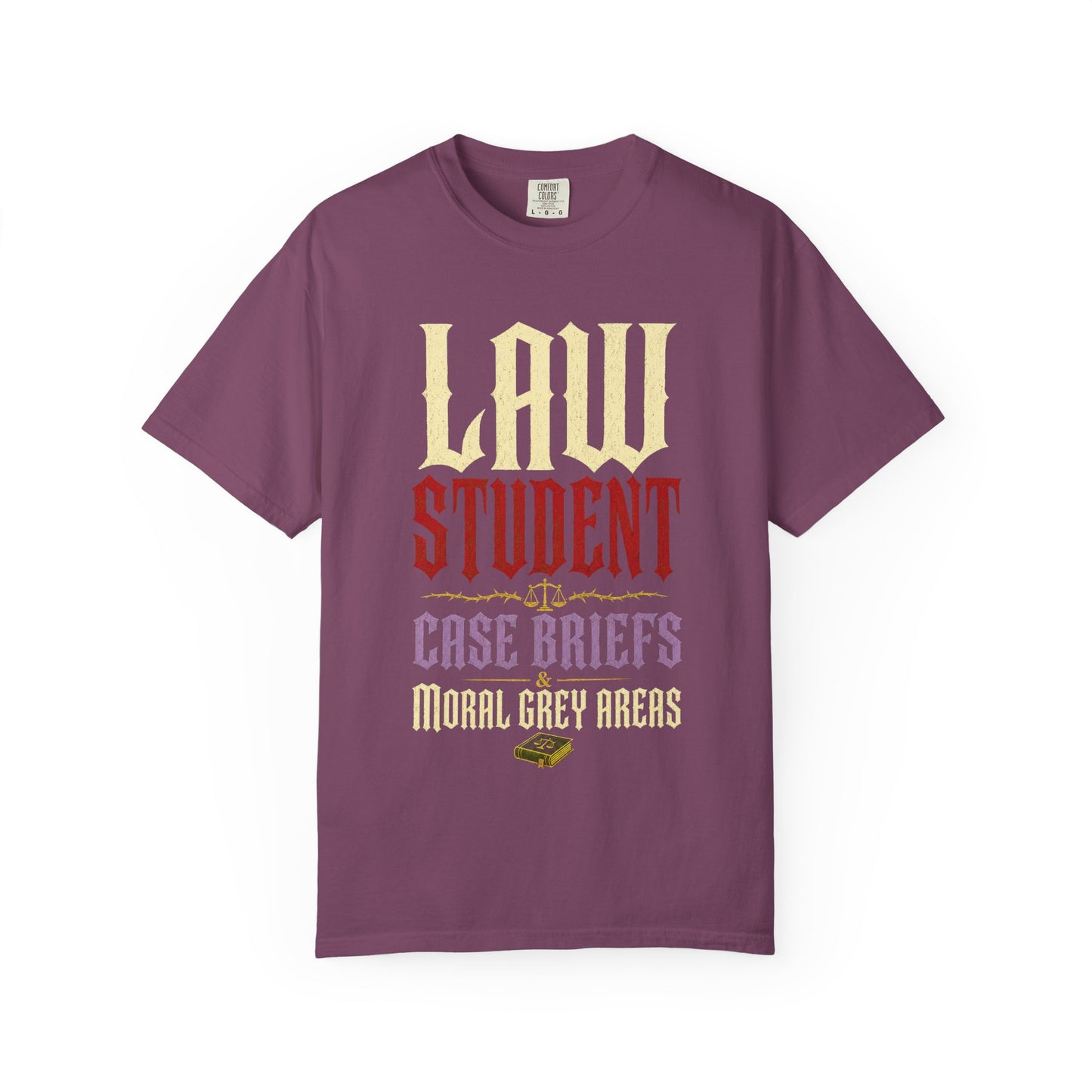 Law Student T‑Shirt — "Case Briefs" Vintage-Style Tee for Aspiring Attorneys