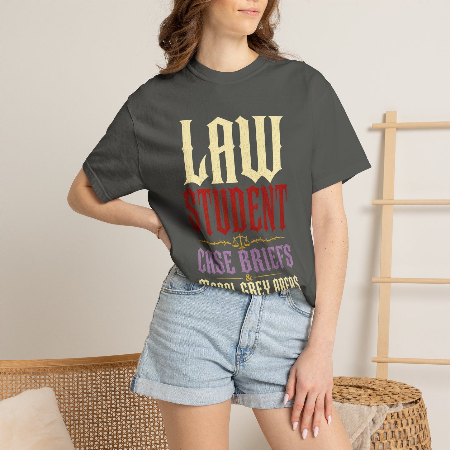 Law Student T‑Shirt — "Case Briefs" Vintage-Style Tee for Aspiring Attorneys