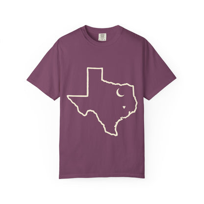 Texas Outline T-Shirt — Minimalist State Map Tee