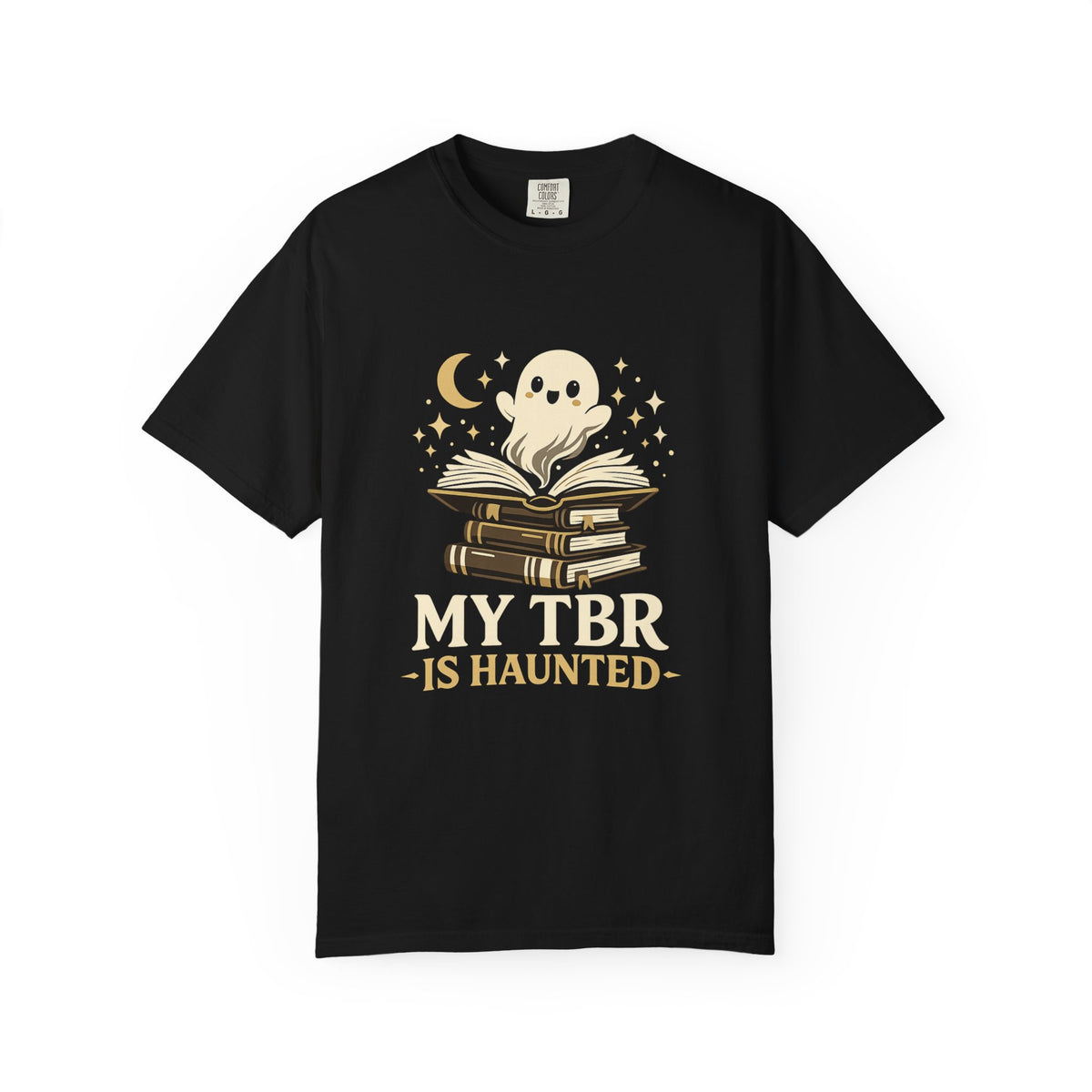 My TBR is Haunted Cute Ghost Stack Tee