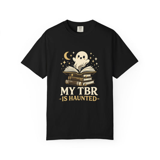 My TBR is Haunted Cute Ghost Stack Tee